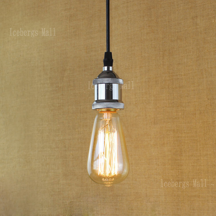 loft country vintage pendant light e27 lamp holder personality pendant lamp for living room bar cafe restaurant ac110v/ 220v