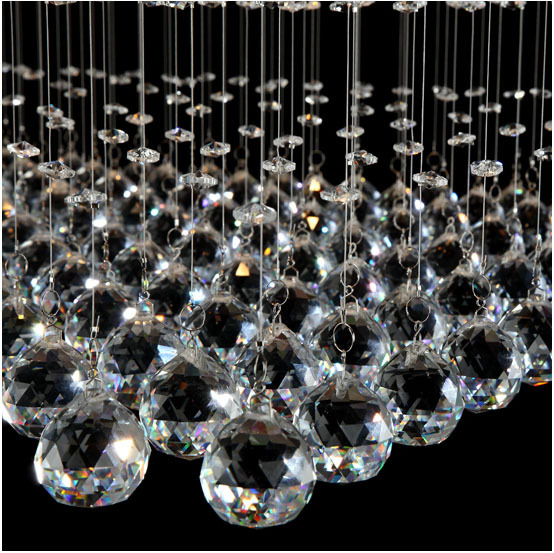 modern 5,8,12,13 heads luxury led crystal ceiling lights pyramid shape cristal ceiling luminaire lustres de cristal
