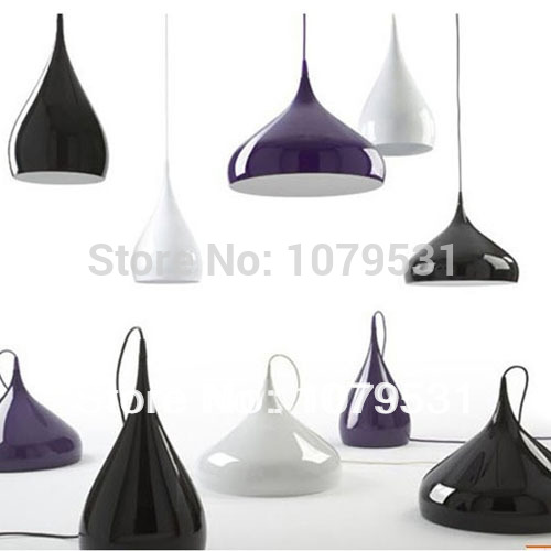 modern brief aluminum cover black/red/white/yellow/purple dining room pendant light with e27 led lights(diameter 42cm)