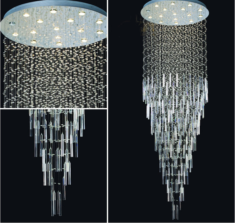 modern crystal led ceiling lights for living room surface mounted abajur ceiling crystal lamp ac110v 220v 240v for kitchen