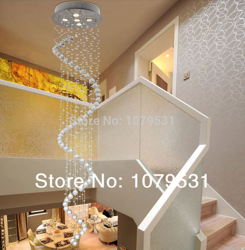 modern crystal pendant dome led ceiling lamp gu10 cristal chandelier light stairs aisle porch parlor hallway corridor lustre