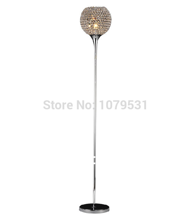 modern fashion brief luxury k9 crystal floor lamp living room home decor lampshade lighting e27 110-240v