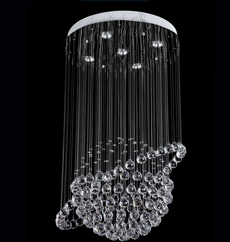 modern led crystal ceiling lights cristal lustres fitting flush mount lighting fixtures globe design lamp for el restaurant