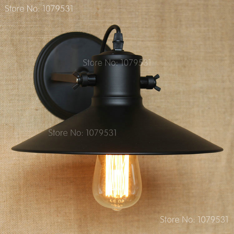 nordic adjustable double pole bedroom wall sconces black iron lampshade wall lamp for reading coffee bar bedside 110v/220v