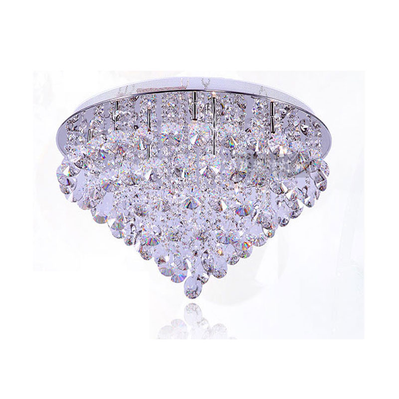 novelty led crystal ceiling lights for bedroom surface mounted cristal pebble restaurant cafe lamp ac110v 220v 240v for kitchen