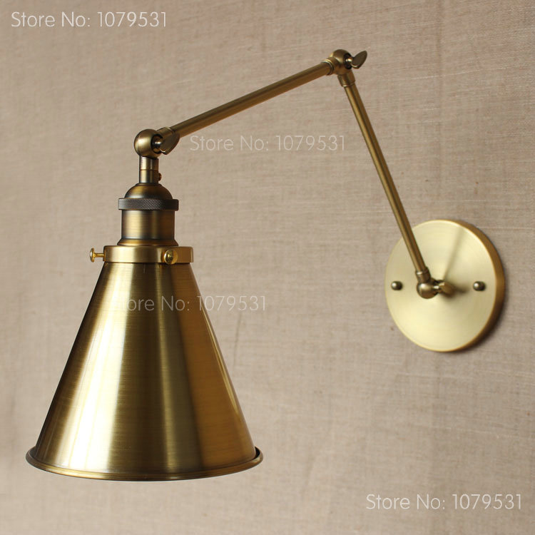 retro two swing arm wall lamp for bedroom bedside adjustable wall mount arm lamp abajur para quarto de cabeceira