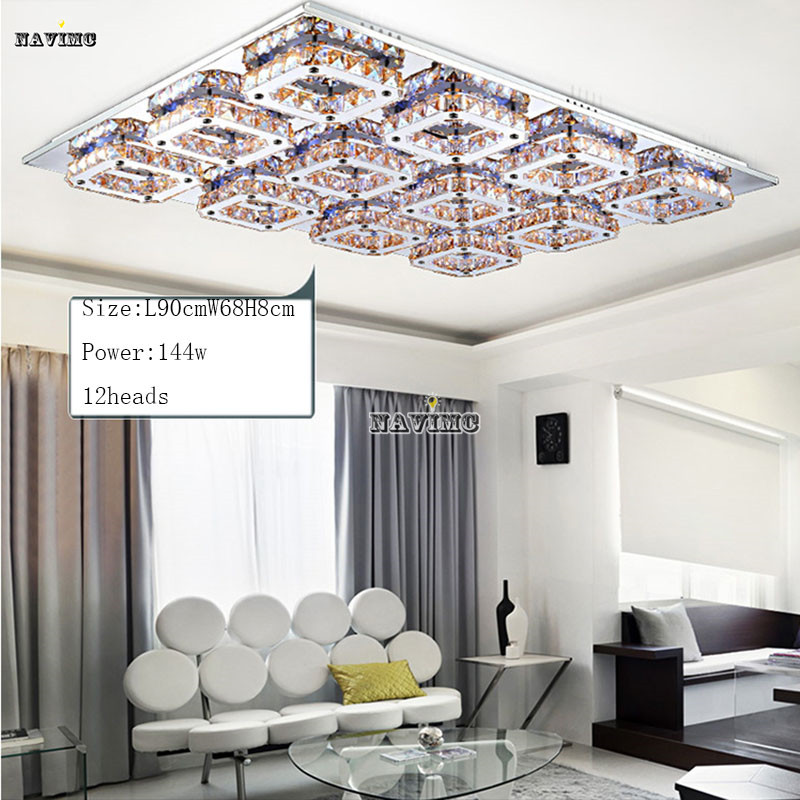 square led crystal light ceiling lighting fixture surface mounted crystal led lamp for hallway aisle corridor fast