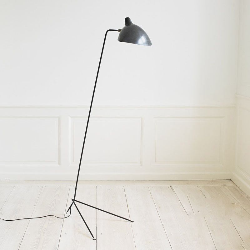 standing lamp 1/3 arm nordic iron floor light replica designer iion black/white floor lamp industrial loft home lighting