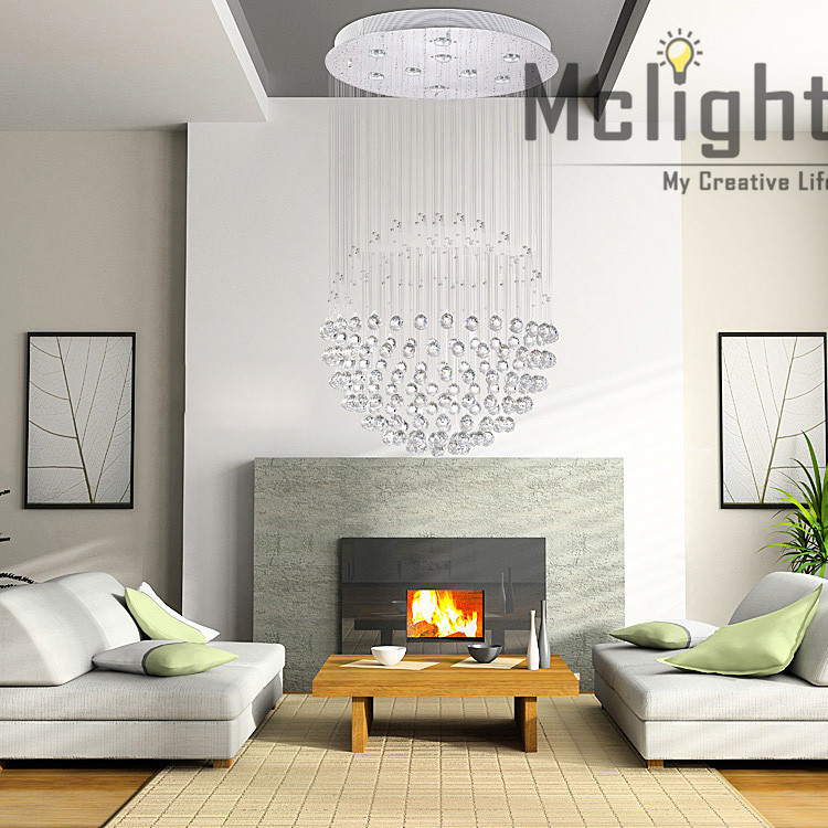 top s empire 5 light living room lamp modern crystal chandelier,crystal ball lights dia400*h800mm