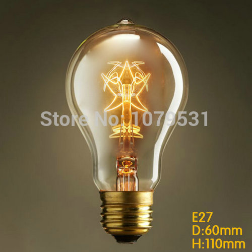 vintage edison incandescent light bulb a19 e27 25w 40w 60w 110v 220v decorative lamp bulb firework edison lamp