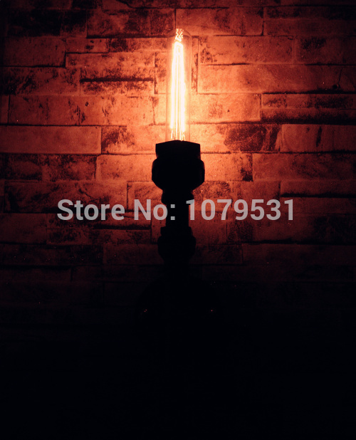 vintage single head e27 edison water pipe wall lamp bar lights - Click Image to Close
