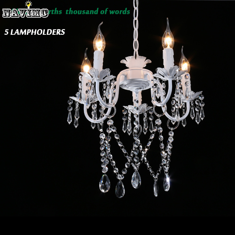 white iron crystal chandelier modern lighting fixture for girls rooms bedroom dining rooms kitchen island foyer led