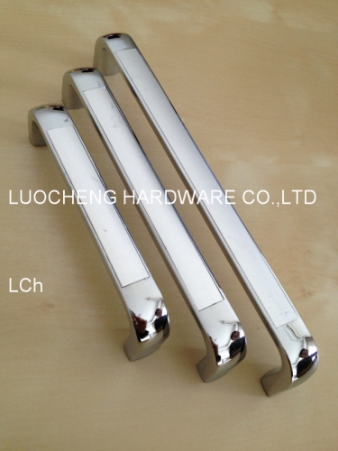 10 PCS/LOT FREE SHIPPING HOLE TO HOLE 160MM ZINC ALLOY BASE WITH ALUMUNIUM PLATE HANDLES/ CHROME FININSH W/ REMOVABLE 22MM SCREW
