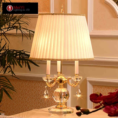 2015 seconds kill time-limited glass crystal table desk lamp chandelier lighting quality bedroom bedside lamps z130