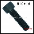 20pc din912 m10 x 16 grade 12.9 alloy steel screw black full thread hexagon hex socket head cap screws