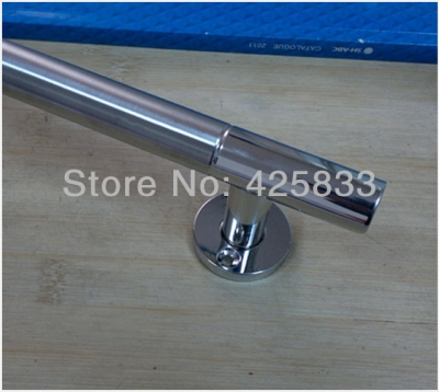 240mm 304 Stainless Steel Big Glass & Wood Handles Modern Furniture Drawer Pulls and Knobs Silver Drawer Handle Armoire Hardware