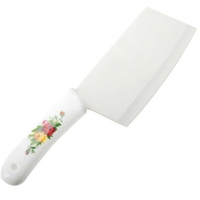 6.7" Chef Vegetable Ceramic Knife Chopping knife with rose pattern Blade 172mm