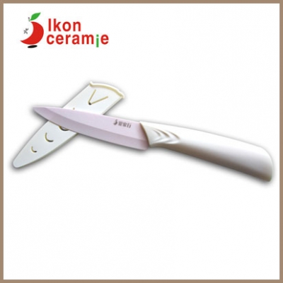 China Ceramic Knives,4 inch 100% Zirconia Ikon Ceramic Fruit Knife.(AJ-4001P-DCW)