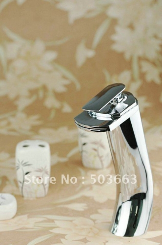 Deck Bathroom Basin Sink Mixer Tap Polished Chrome Faucet CM0166