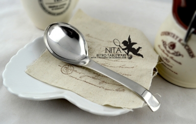 Magnetic stainless steel round spoon spoon side spoon stainless steel spoon