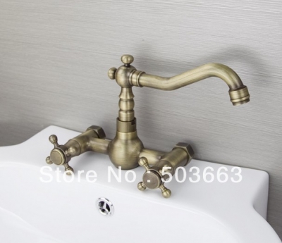 New Anti-Brass Wall Mounted Swivel Brass Bathroom Faucet S-572