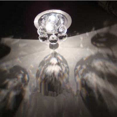 crystal ceiling lamp dia16cm h10cm led ceiling light 110v [ceiling-light-6381]