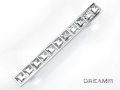 8461-96 96mm hole distance plaid silver and chrome crystal handles with diamond for drawer/cabinet