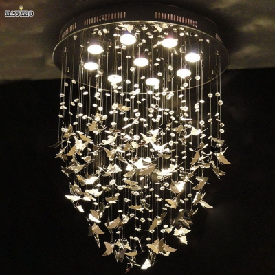 custom made pristine prism crystal dream butterfly chandelier lamp [modern-pendant-light-6582]
