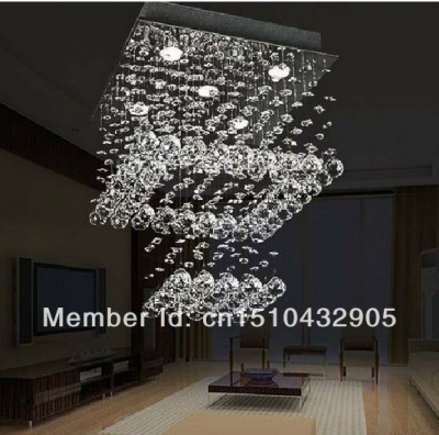 holiday s square design crystal ceiling lamp lustre living room lights [modern-crystal-ceiling-light-5410]