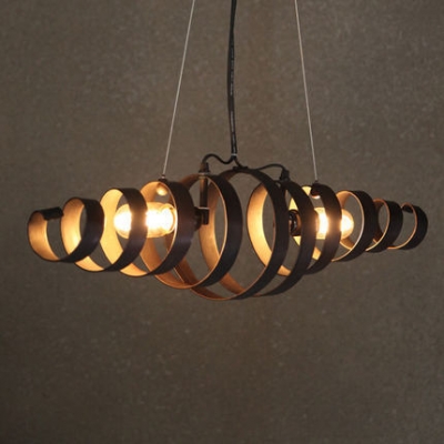 loft industrial vintage light chandelier bronze iron creative hanging light edison bombillas dinning room cafe