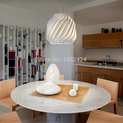 modern led pendant light 1 light e26 e27 acrylic leaves metal chrome designer pendant lamp for dinning room [pendant-lights-3816]