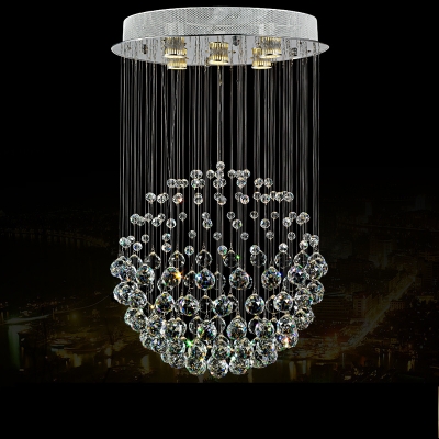 modern luxury spiral crystal chandelier pendant hanging lamp crystal lighting fixtures home decorative luminiare [staircase-chandelier-2648]