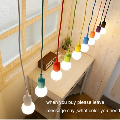 modern pendant lamps for bedroom colourful fashional silica gel pendant lamp multi color pendant lights living room [pendant-lights-2123]