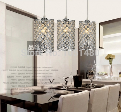 new chrome single lights crystal pendant lamp dinning table light dia120*h220mm with 1000mm wires [crystal-pendant-light-4861]