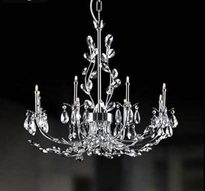 new lustre moderne crystal chandeliers of living room lights wrought iron chandelier crystal lamp [modern-crystal-chandelier-5009]
