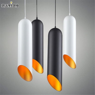 single head of modern simple restaurant black cylindrical pendant lights pendentes e lustres pendant lamp light fixtures [modern-pendant-light-6506]