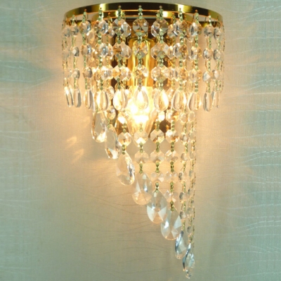 110-240v crystal wall sconce modern fashion wall lamps bed-lighting crystal e14 wall mounted lights
