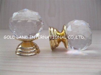 20pcs/lot Free shipping D30mmxH42mm crystal cabinet knob and handles/crystal furniture knob
