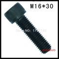 2pc din912 m16 x 30 grade 12.9 alloy steel screw black full thread hexagon hex socket head cap screws