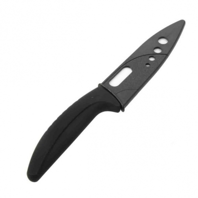 5" Chef Kitchen Ceramic Knife Knives with Sheath black [Ceramic Knife 54|]