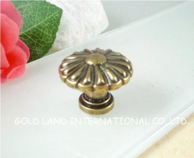D26xH22mm Free shipping bronze-colored zinc alloy single hole cabinet drawer bathroom door knobs