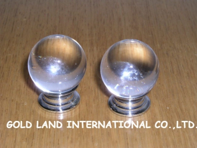 D30mm Free shipping 100pcs/lot glossy crystal glass furniture knob