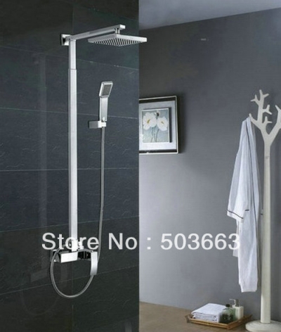 Free Ship 8 " shower head rain shower arm Valve Shower Faucet Set CM0630 [Shower Faucet Set 2206|]