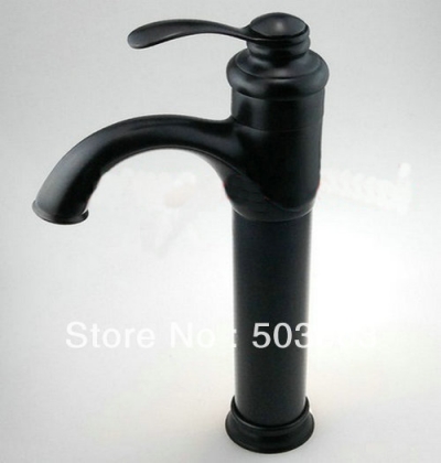 Luxury Free Shipping Deck Mounted Oil Rubbed Kitchen Basin Sink Faucets Black Mixer Taps New b8442E