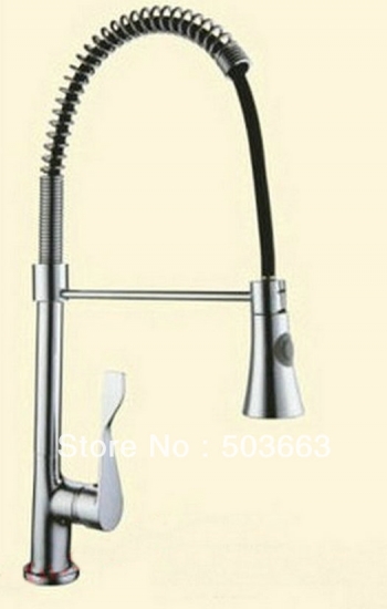 New Style Pull out Brass Chrome Kitchen Faucet Mixer Tap 8549H [Kitchen Pull Out Faucet 1831|]