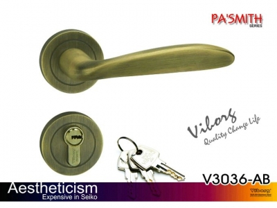 VIBORG Top Quality Security Entry Door Mortise Lever Lock Set, Keyed Entry Door Lock Set, V3036-AB