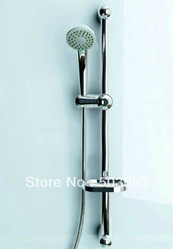 Wholesale Bathroom Handheld Shower With Shower Rail Set Simple Series S-625