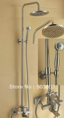 Wholesale New Antique Brass Wall Mounted Rain Shower Faucet Set S-621