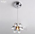 diy mini modern flower crystal pendant lights hanging lamp crystal lighting fixture droplights for dining bedroom