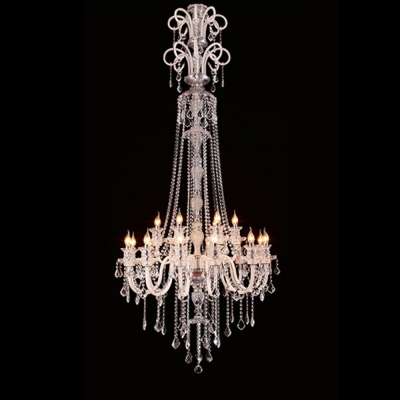 large crystal chandelier 18 arms luxury crystal light fashion chandelier crystal light modern large chandeliers staircase lamp